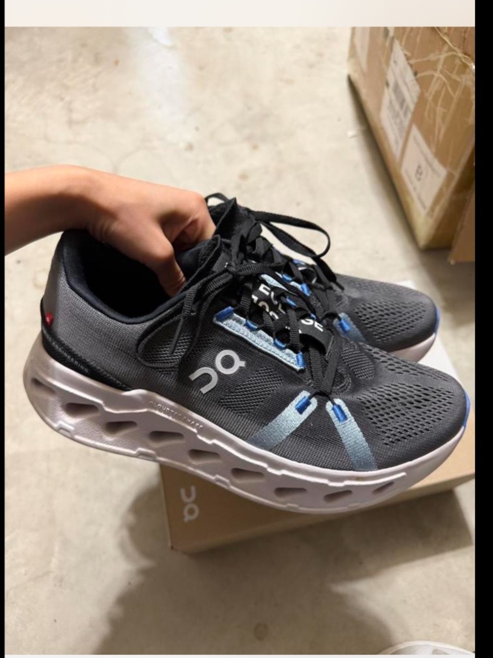 On Running men's Cloudeclipse Black/Frost size 10